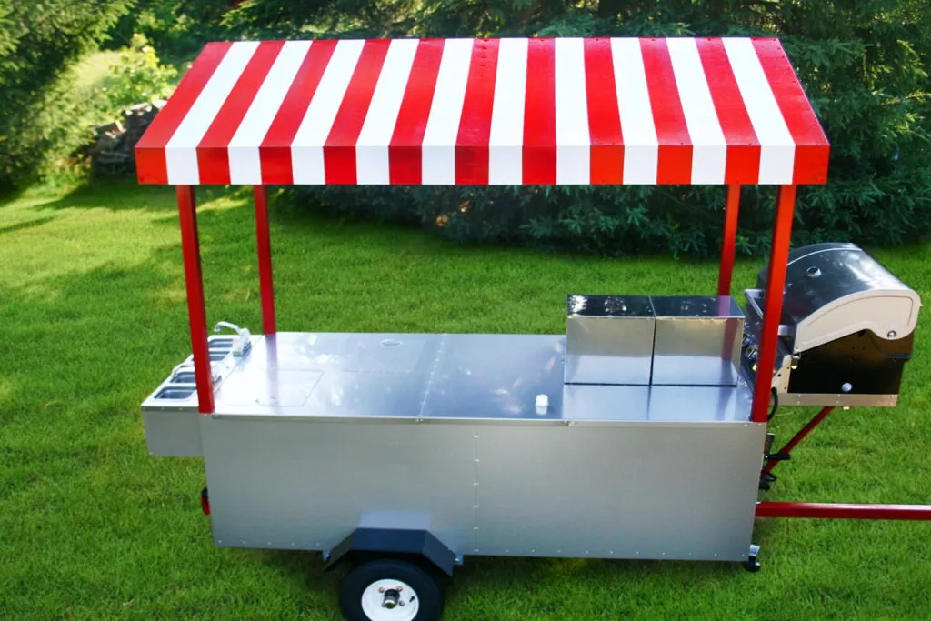 hot dog cart