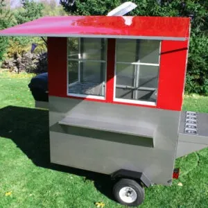 ruby hot dog and coffee cart